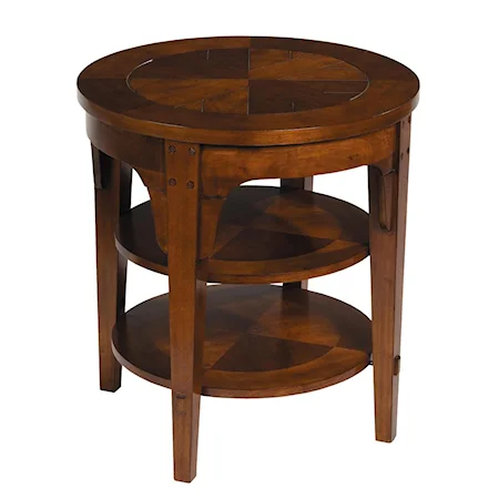 Transitional Round Chairside Table